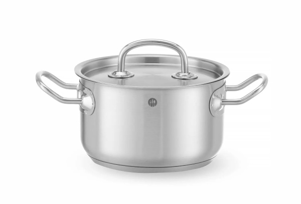 Кастрюля средняя с крышкой HENDI Kitchen Line 836101, 1,9 л, ø160x(H)95 мм