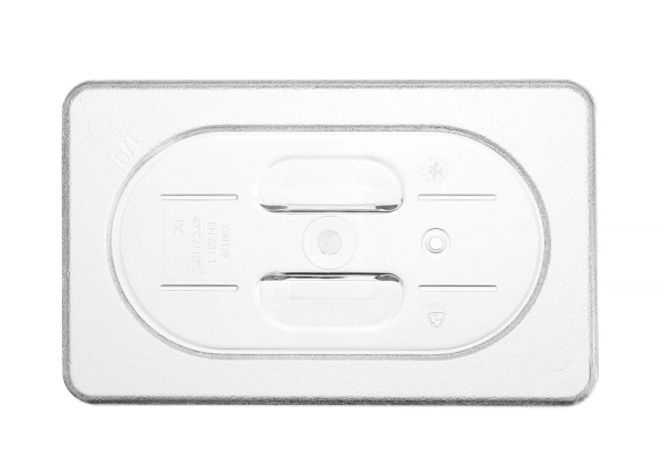 Крышка для гастроёмкости из поликарбоната HENDI 864166, GN1/9, 176x108 мм, прозрачная