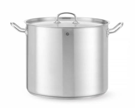 Кастрюля высокая с крышкой HENDI Kitchen Line 837603, 21 л, ø320x(H)270 мм
