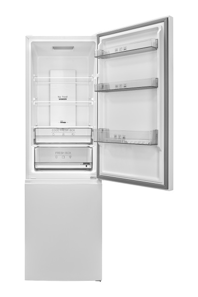 Холодильник отдельностоящий Bufett KRD 880NF с дисплеем, 335л, А++, белый, 2 двери, 640880