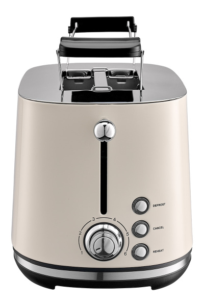 Тостер бытовой Bufett LTR 369S 1000Вт, с решеткой для подогрева, бежевый, 640369