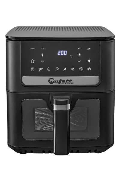 Аэрогриль электрический Bufett AAG 480 с сенсорным управлением, 6,5л, 8 программ, 1700Вт, черный, 640480