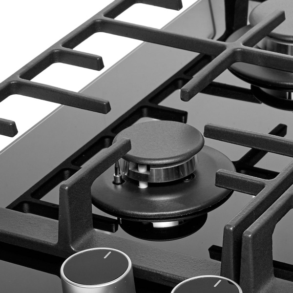 Панель варочная газовая Bufett HGH 771CI 4 конфорки, черная, 640771