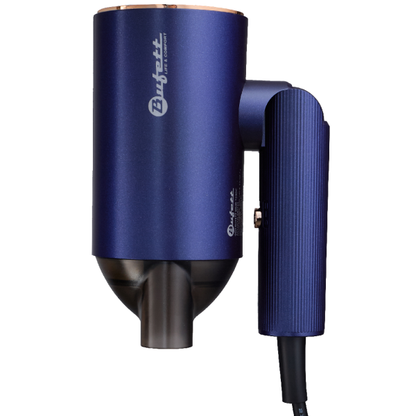 Фен складной Bufett WHD 723DC 1 насадка, 2000Вт, синий, 640723