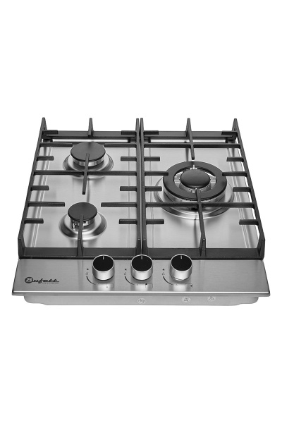 Панель варочная газовая Bufett HGH 766SI 3 конфорки, нерж сталь, 640766