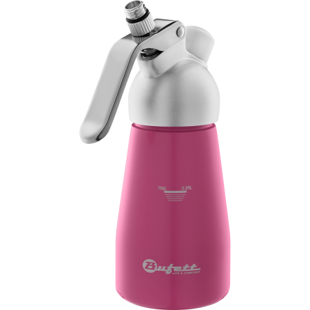 Сифон для сливок Bufett Kulinarische Produkte 0,25л, розовый, 640008