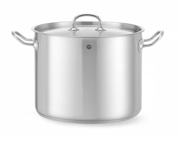 Кастрюля высокая с крышкой HENDI Kitchen Line 837405, 13,5 л, ø280x(H)220 мм