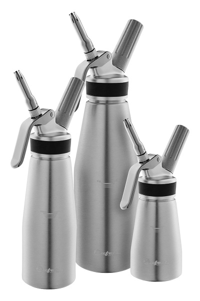 Сифон для сливок Bufett Professionelle Produkte 0,25л, серебряный, 640002