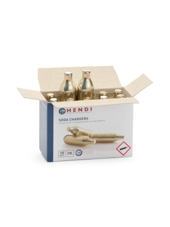 Баллончики для газирования воды с углекислым газом HENDI 588406, 10 шт. в упаковке