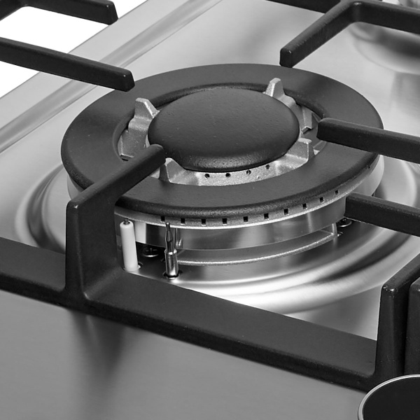 Панель варочная газовая Bufett HGH 765SI 4 конфорки, нерж сталь, 640765