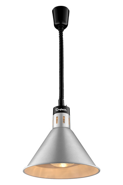 Лампа для подогрева блюд Bufett CWL 124 коническая, инфракрасная, 270мм, 250Вт, серебро, 641124