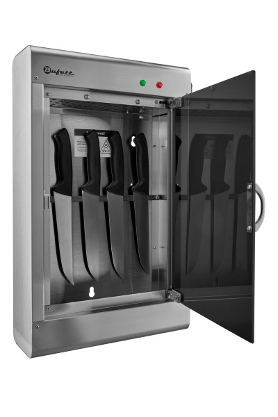 Стерилизатор для ножей Bufett HES 502 с магнитной планкой на 10 ножей, 8Вт, нержавеющая сталь, 641502