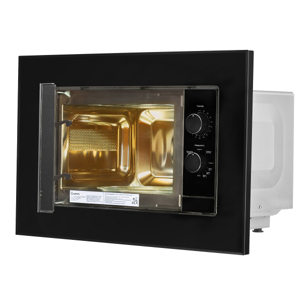 Печь микроволновая Bufett JMW 590 встраиваемая, 20л, 800Вт, черная, 640590