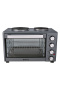 Мини-печь электрическая Bufett HMO 662 с 2 конфорками, 38л, 1600Вт, серый, 640662