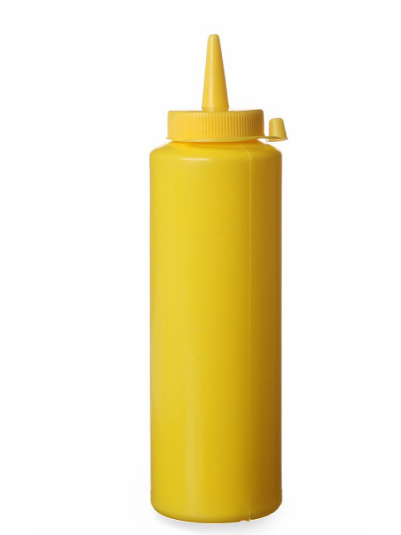 Диспенсер для холодных соусов, желтый, 0,2 л, ø50х(H)185 мм, HENDI, 558003