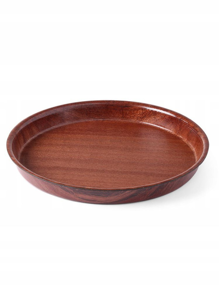 Поднос сервировочный HENDI 507766, круглый, ø360x(H)30 мм, высокий борт