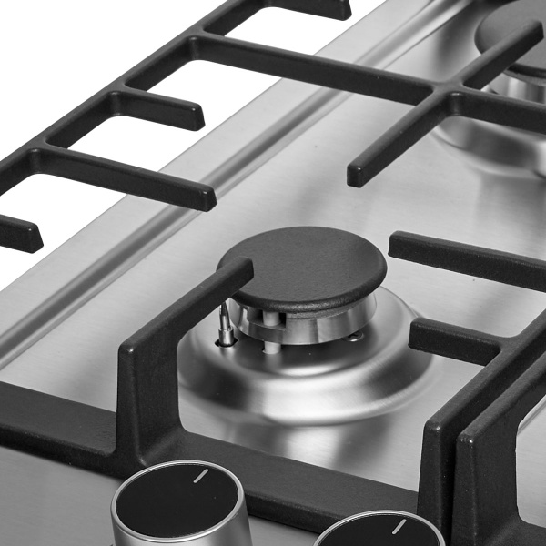 Панель варочная газовая Bufett HGH 766SI 3 конфорки, нерж сталь, 640766