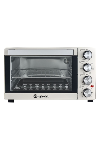 Мини-печь электрическая Bufett HMO 660 с конвекцией и грилем, 35л, 1500Вт, белый, 640660
