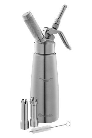 Сифон для сливок Bufett Professionelle Produkte 0,5л, серебряный нерж.сталь, 640005