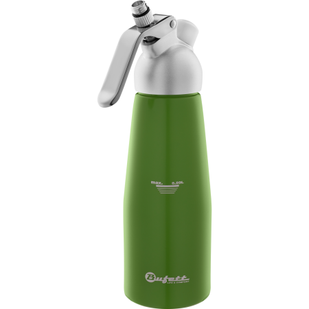Сифон для сливок Bufett Kulinarische Produkte 0,5л, зелёный, 640015