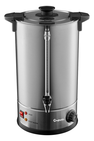 Электрокипятильник Bufett CWB 032DW с двойными стенками 15л, серебряный, 641032