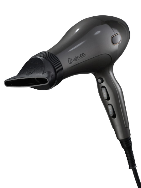 Фен профессиональный Bufett WHD 722AC 3 насадки, 2400Вт, серый, 640722