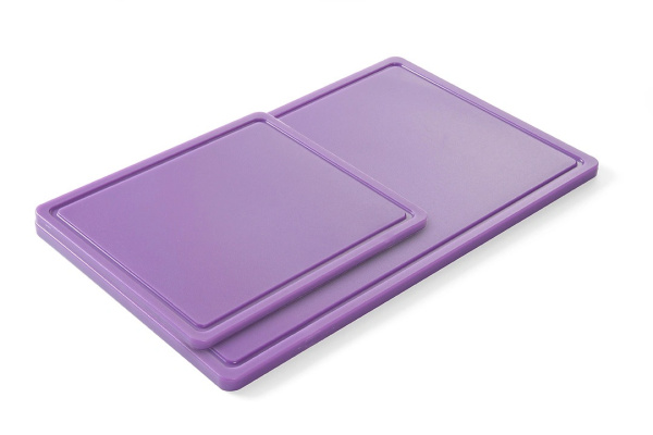 Доска разделочная HACCP HENDI 826065, GN1/1, 530x325 мм, толщина 15 мм, фиолетовая, для аллергиков