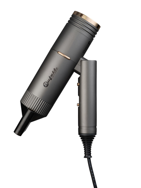 Фен складной Bufett WHD 724DC 1 насадка, 1500Вт, серый, 640724