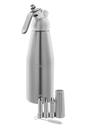 Сифон для сливок Bufett Kulinarische Produkte 1л, серебряный, 640022