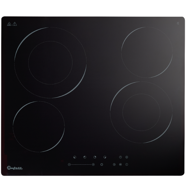 Панель варочная Bufett IHB 439C керамическая, 4 конфорки, 6500 Вт, черная, 640439