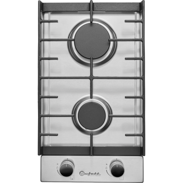 Панель варочная газовая Bufett HGH 767SI 2 конфорки, нерж сталь, 640767