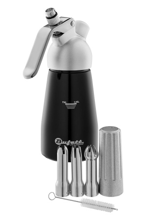 Сифон для сливок Bufett Kulinarische Produkte 0,25л, чёрный, 640011