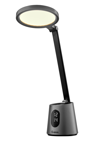 Лампа настольная светодиодная Bufett ZTL 195, 12 Вт, 600Лм, серый металлик, 641195