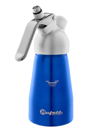 Сифон для сливок Bufett Kulinarische Produkte 0,25л, синий металлик, 640013