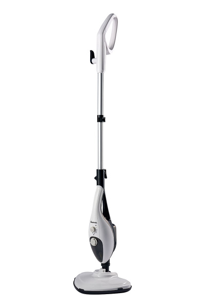 Швабра паровая Bufett SSM 746, 9 насадок, 350мл, 1500Вт, бело-черная, 640746