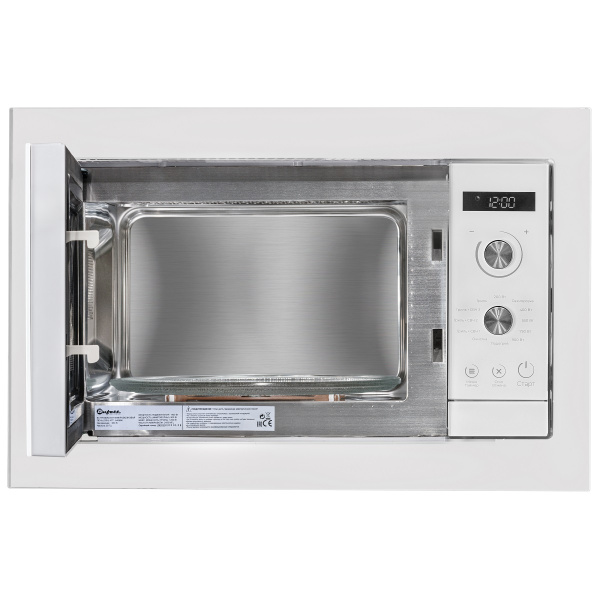 Печь микроволновая Bufett JMW 594 встраиваемая, 25л, 1200Вт, белая, 640594