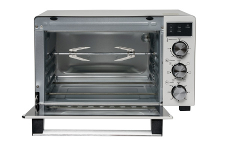 Мини-печь электрическая Bufett HMO 663 с дисплеем, конвекцией и грилем, 35л, 1500Вт, белый, 640663