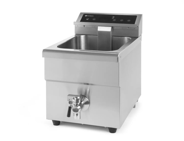 Фритюрница индукционная со сливным краном HENDI Kitchen Line 215012, 8 л