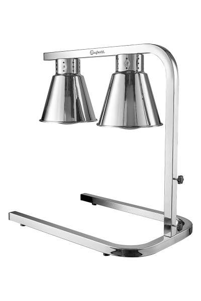 Лампа для подогрева блюд Bufett HHL 530 двойная, 250Вт+250Вт, серебристая, 641530