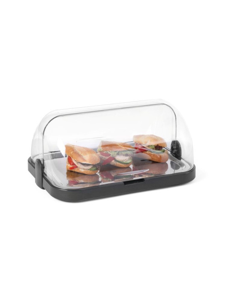 Поднос охлаждаемый с крышкой HENDI Roll-top 871805, одинарный, 440x320x(H)205 мм