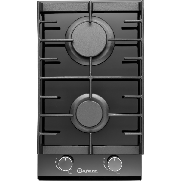 Панель варочная газовая Bufett HGH 773CI 2 конфорки, черная, 640773