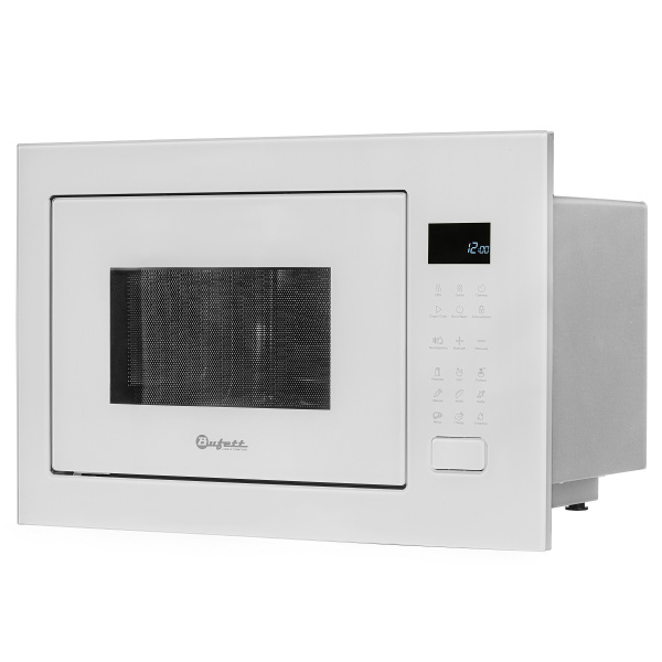 Печь микроволновая Bufett JMW 595 встраиваемая, 25л, 1200Вт, белая, 640595