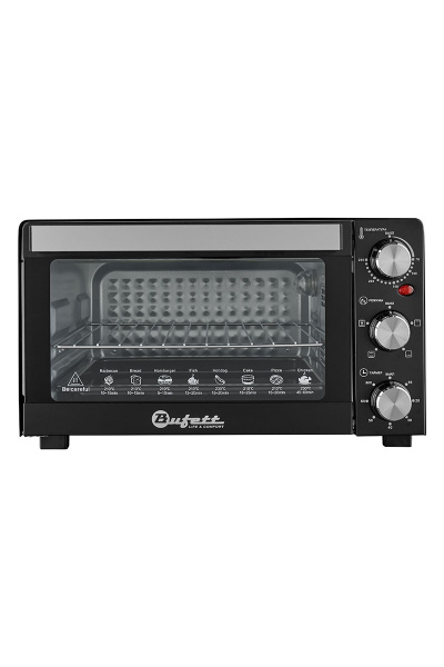 Мини-печь электрическая Bufett с конвекцией, 21л, 1200Вт, черный, 640658