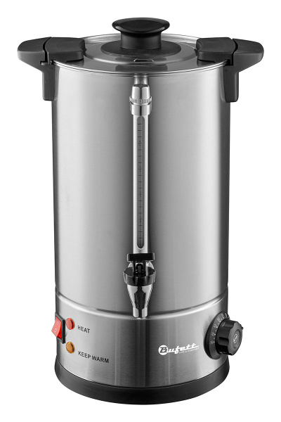 Электрокипятильник Bufett CWB 031DW с двойными стенками 12л, серебряный, 641031