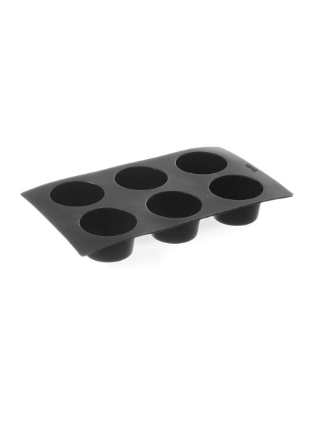 Форма для выпечки силиконовая HENDI Muffins 677209, GN1/3, на 6 шт. ø69x(H)40 мм