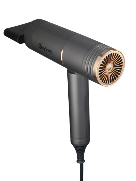 Фен складной Bufett WHD 724DC 1 насадка, 1500Вт, серый, 640724