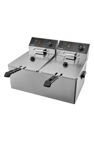 Фритюрница электрическая Bufett CFR 141 двойная 2x8л, с двумя коризинами, 2х2800Вт, 641141