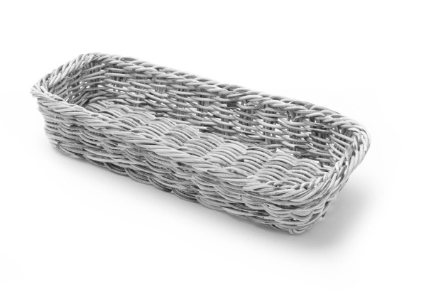 Корзинка для столовых приборов HENDI 426081, 270x100x(H)45 мм, светло-серая