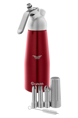 Сифон для сливок Bufett Kulinarische Produkte 0,5л, красный металлик, 640021