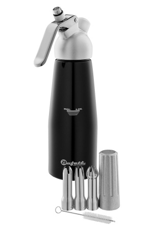 Сифон для сливок Bufett Kulinarische Produkte 0,5л, чёрный, 640018